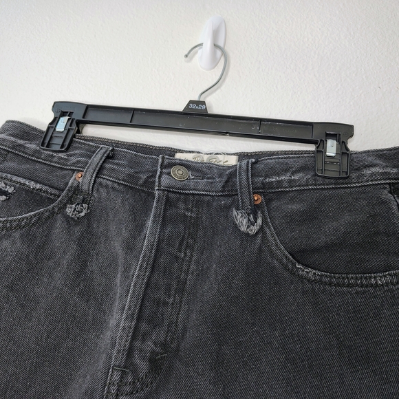 Women's Black Denim Shorts - Picture 4 of 14